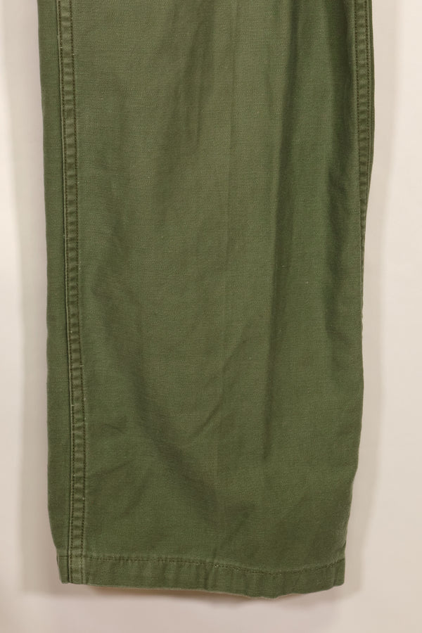 1950s TYPE 1 estimated SMALL US Army OG-107 Utility Pants Baker Pants Used B