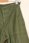 1950s TYPE 1 estimated SMALL US Army OG-107 Utility Pants Baker Pants Used B