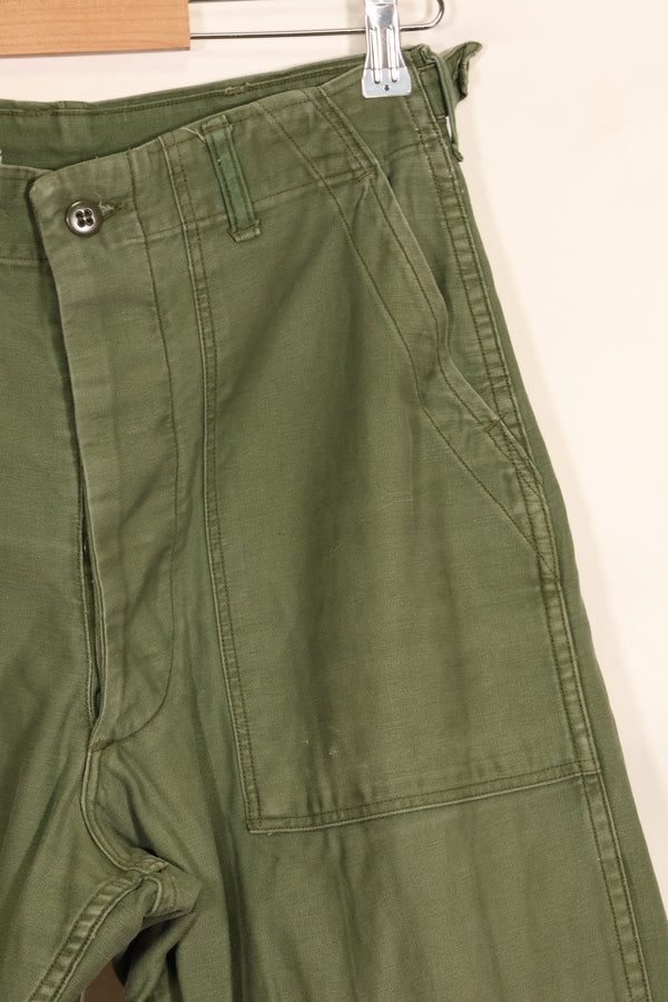 1950s TYPE 1 estimated SMALL US Army OG-107 Utility Pants Baker Pants Used B