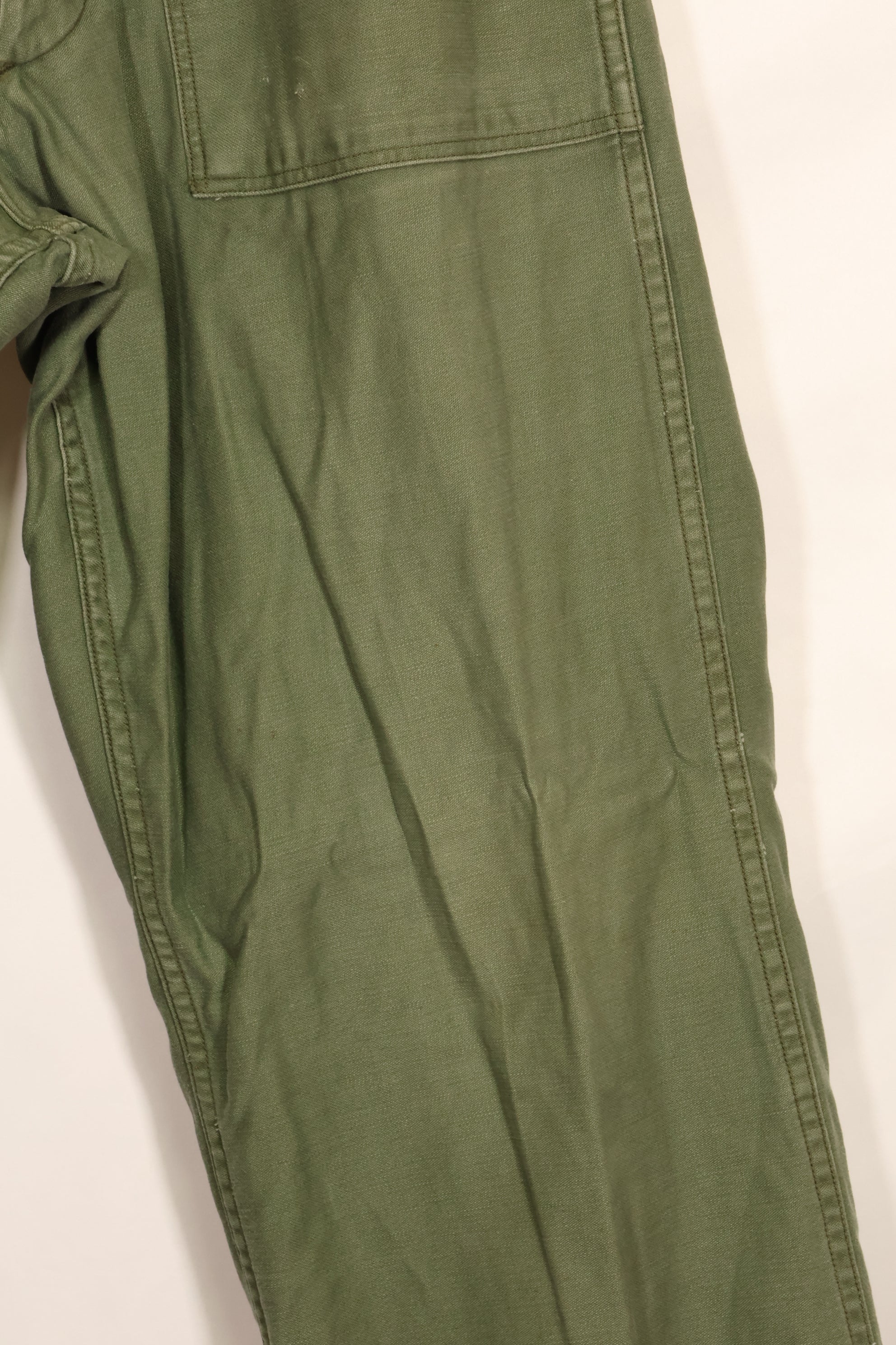 1950s TYPE 1 estimated SMALL US Army OG-107 Utility Pants Baker Pants Used B
