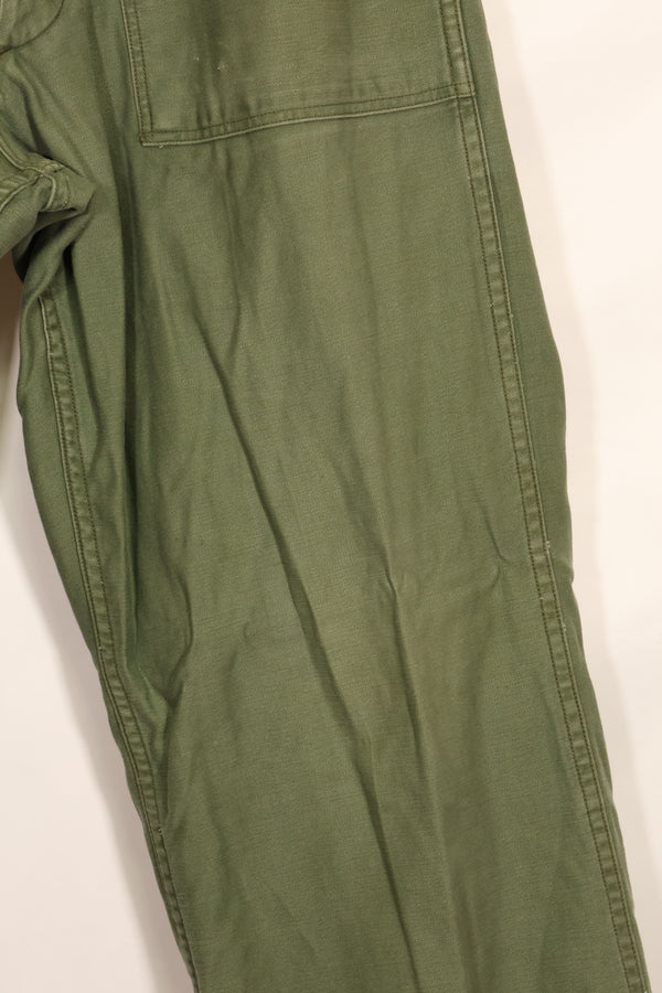 1950s TYPE 1 estimated SMALL US Army OG-107 Utility Pants Baker Pants Used B