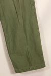 1950s TYPE 1 estimated SMALL US Army OG-107 Utility Pants Baker Pants Used B