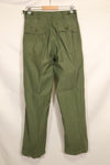 1950s TYPE 1 estimated SMALL US Army OG-107 Utility Pants Baker Pants Used B