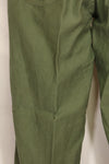 1950s TYPE 1 estimated SMALL US Army OG-107 Utility Pants Baker Pants Used B
