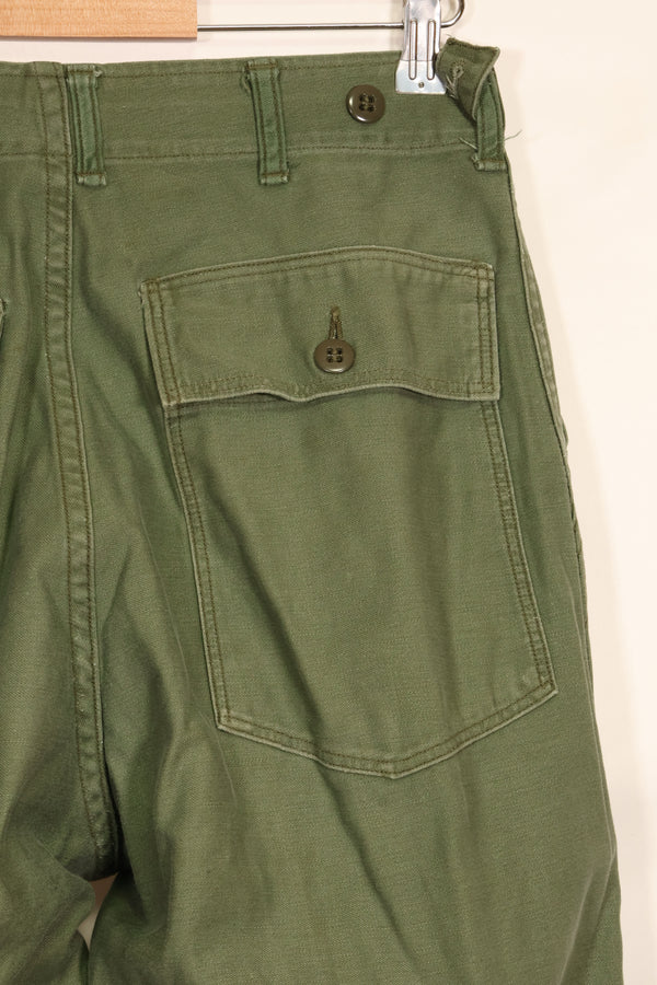 1950s TYPE 1 estimated SMALL US Army OG-107 Utility Pants Baker Pants Used B