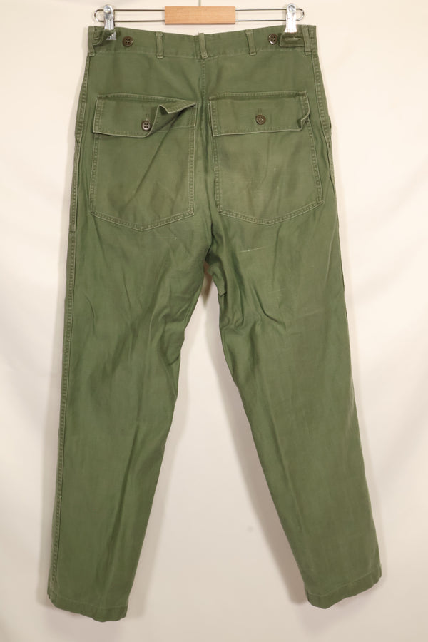 1950s TYPE 1 estimated MEDIUM US Army OG-107 Utility Pants Baker Pants Used C