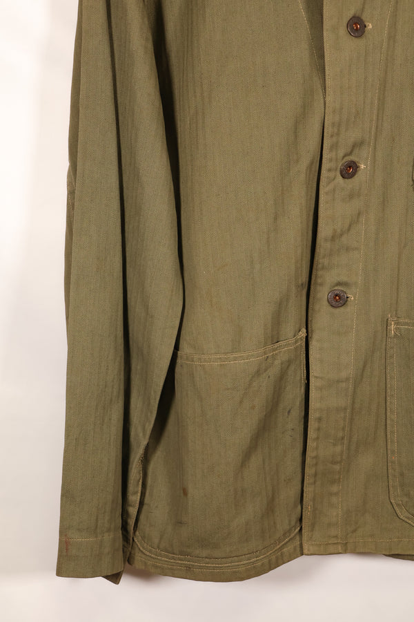 20 世纪 40 年代美国海军陆战队 P-41 HBT 通用夹克，状况良好，使用过。