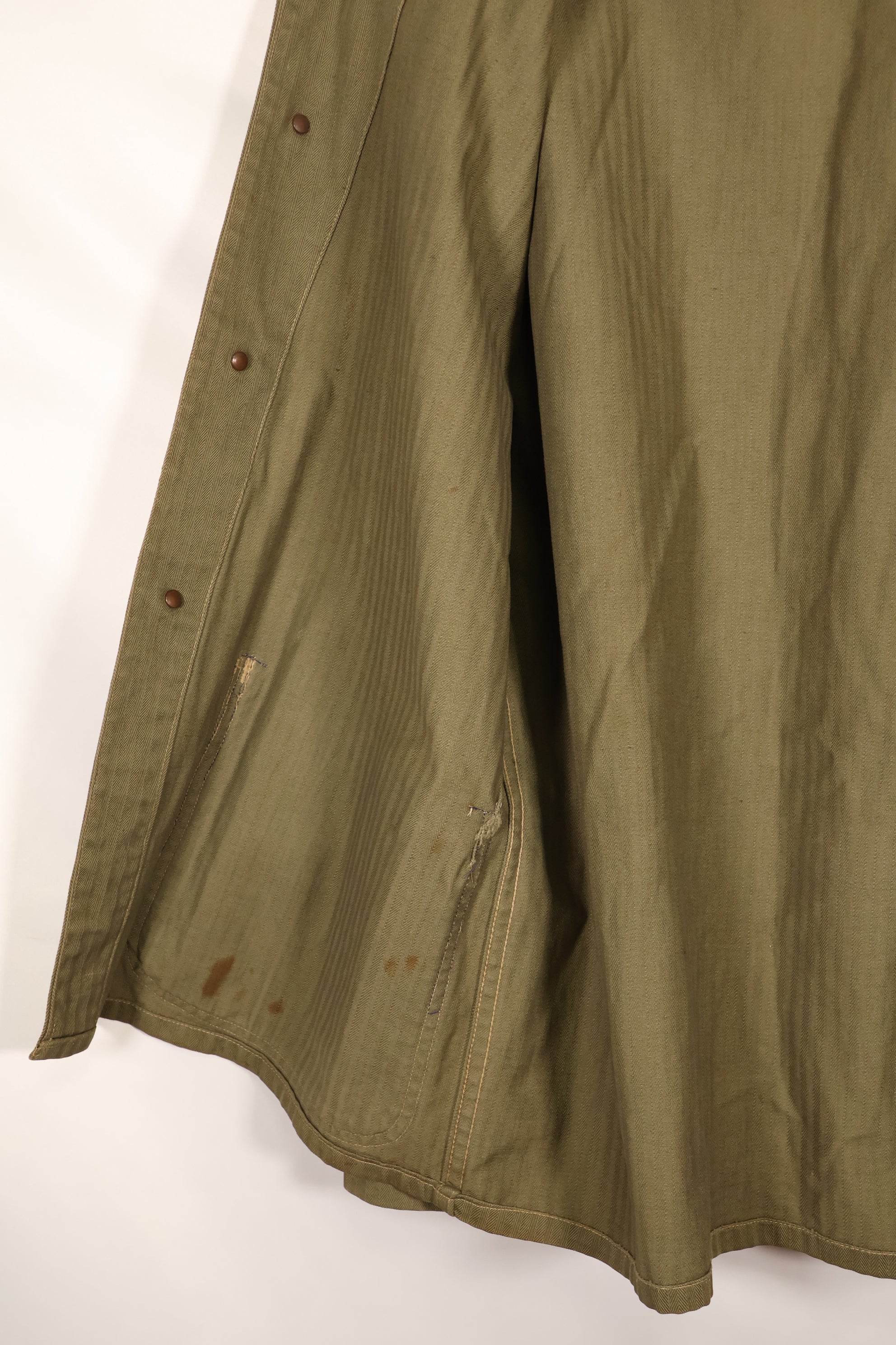 20 世纪 40 年代美国海军陆战队 P-41 HBT 通用夹克，状况良好，使用过。