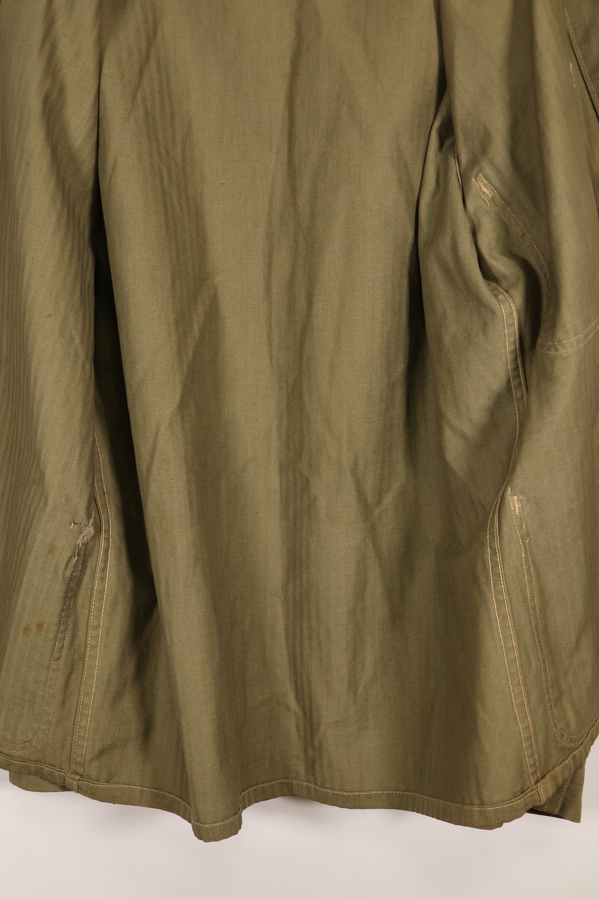 20 世纪 40 年代美国海军陆战队 P-41 HBT 通用夹克，状况良好，使用过。