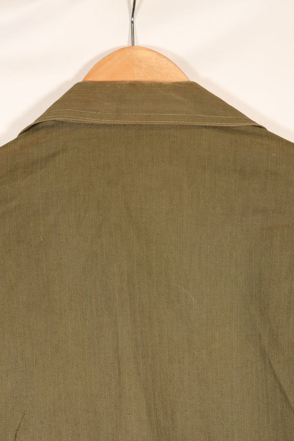 20 世纪 40 年代美国海军陆战队 P-41 HBT 通用夹克，状况良好，使用过。