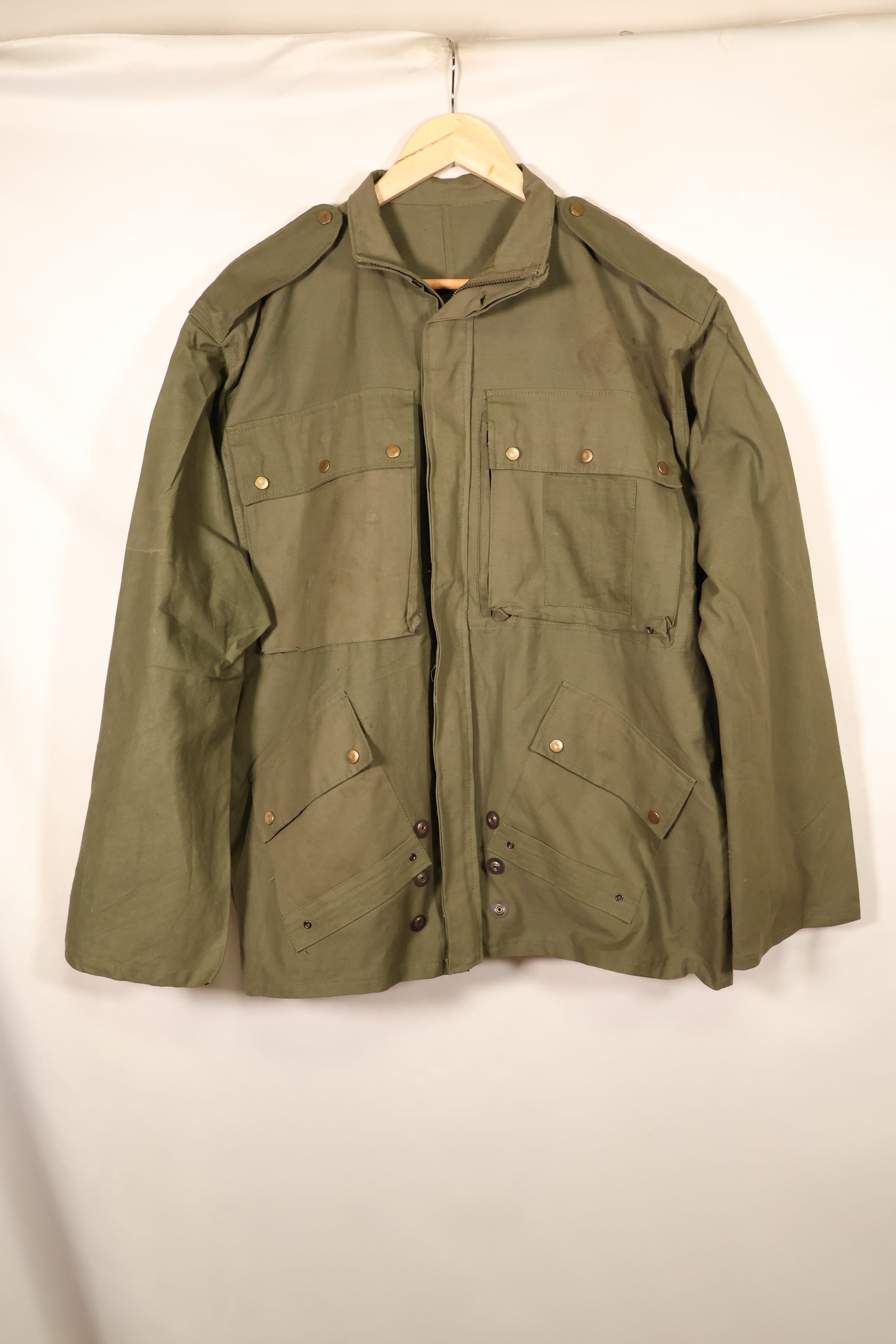 Made with Authentic U.S. Military Fabric—French Army Parachute Jacket TAP 47/51—Replica Jacket A