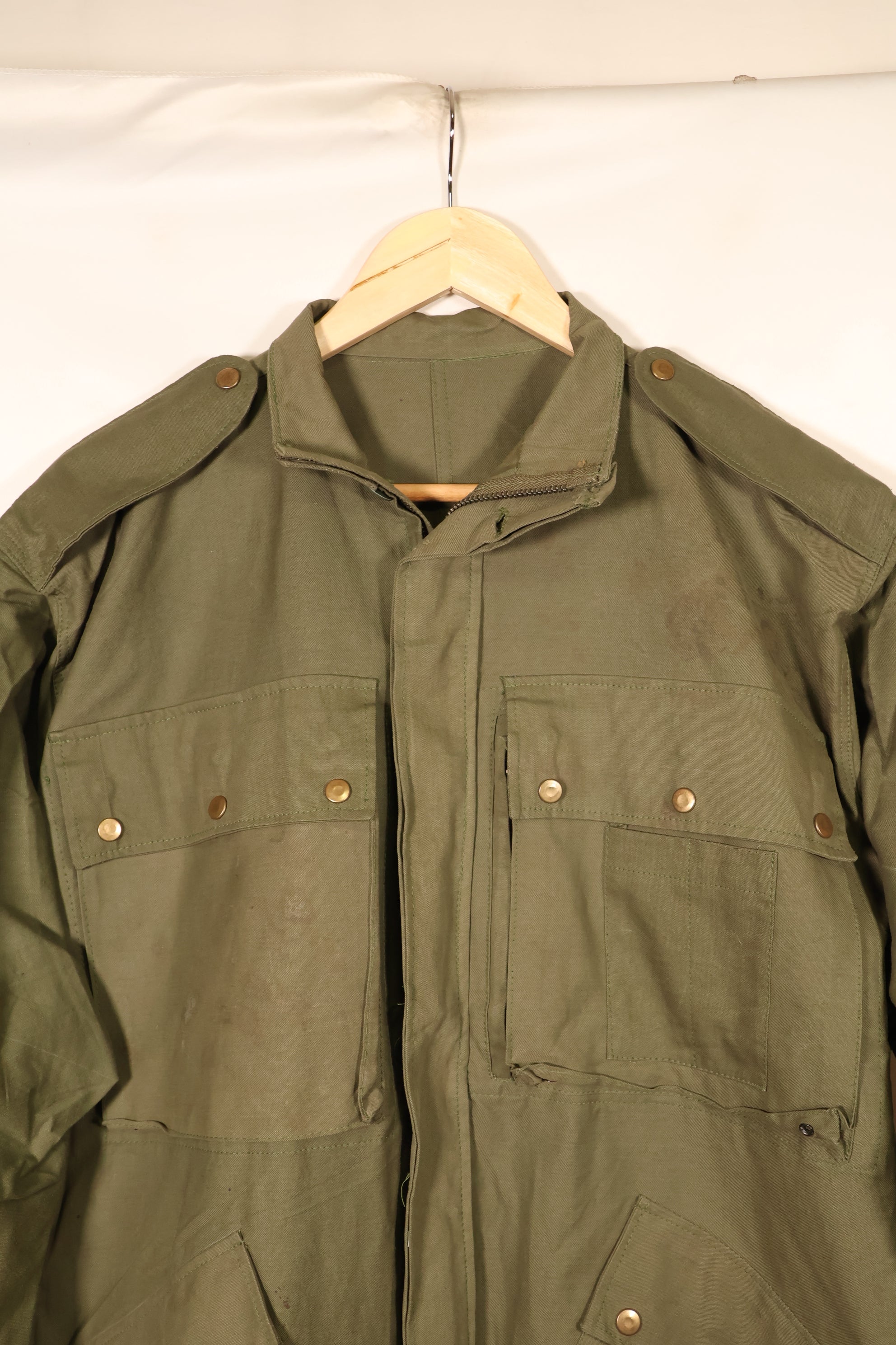 Made with Authentic U.S. Military Fabric—French Army Parachute Jacket TAP 47/51—Replica Jacket A