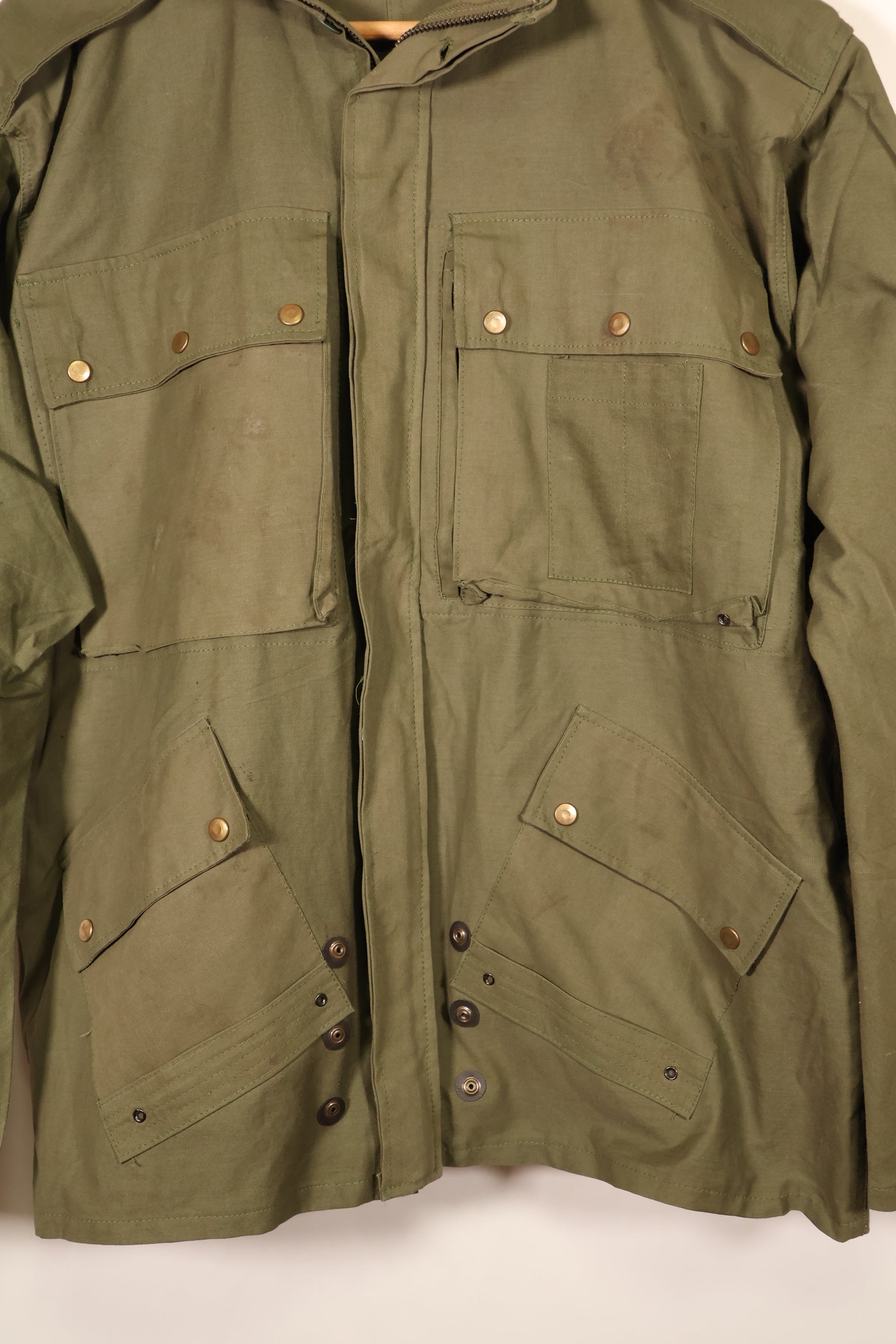 Made with Authentic U.S. Military Fabric—French Army Parachute Jacket TAP 47/51—Replica Jacket A