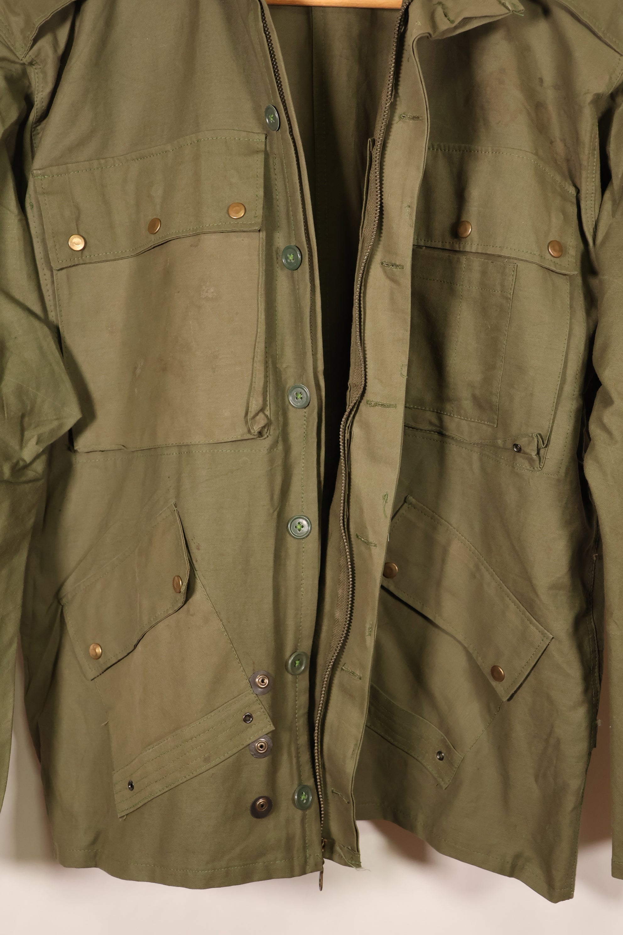 Made with Authentic U.S. Military Fabric—French Army Parachute Jacket TAP 47/51—Replica Jacket A
