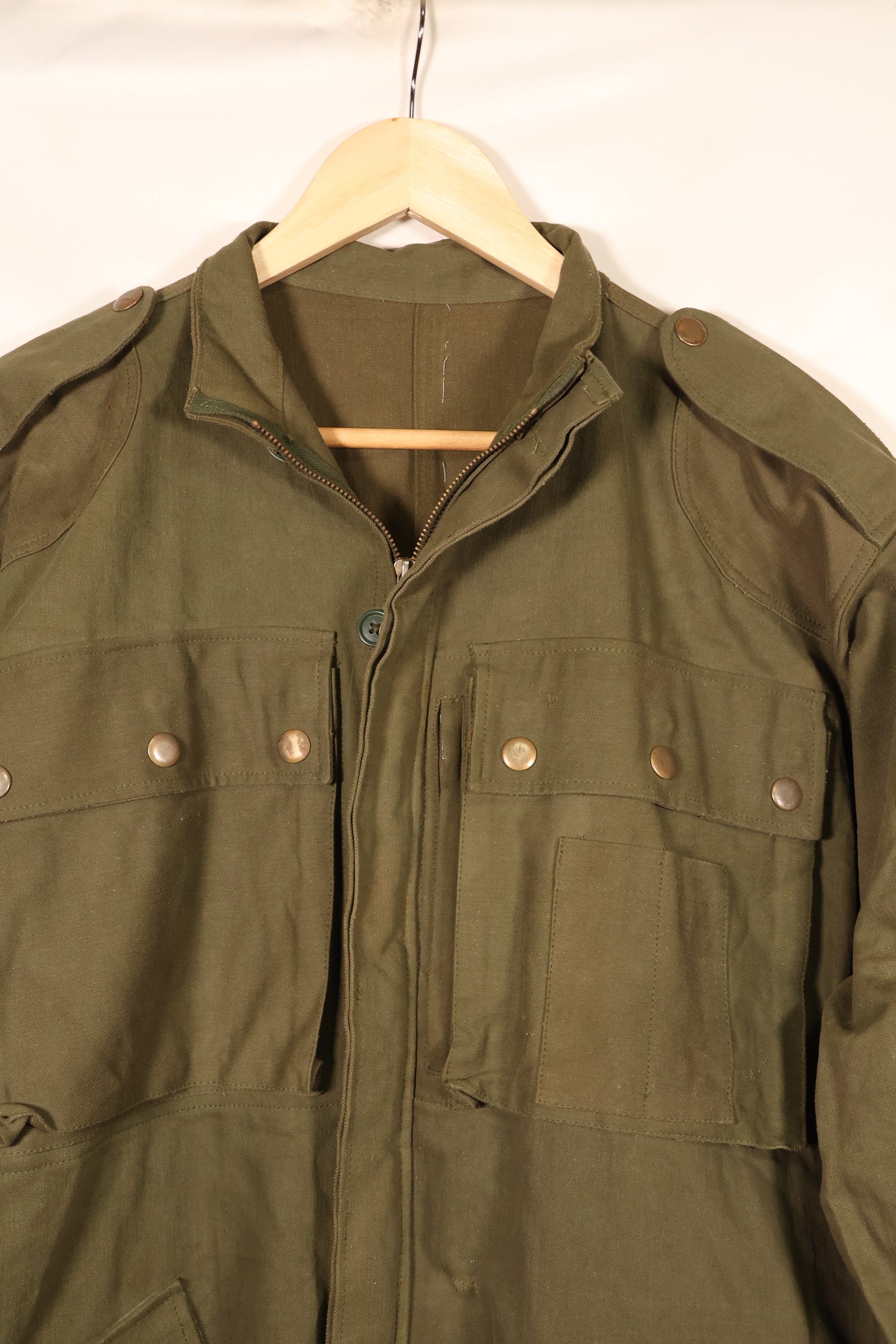 Made with Authentic U.S. Military Fabric—French Army Parachutist Jacket TAP 47/51—Replica Jacket—B