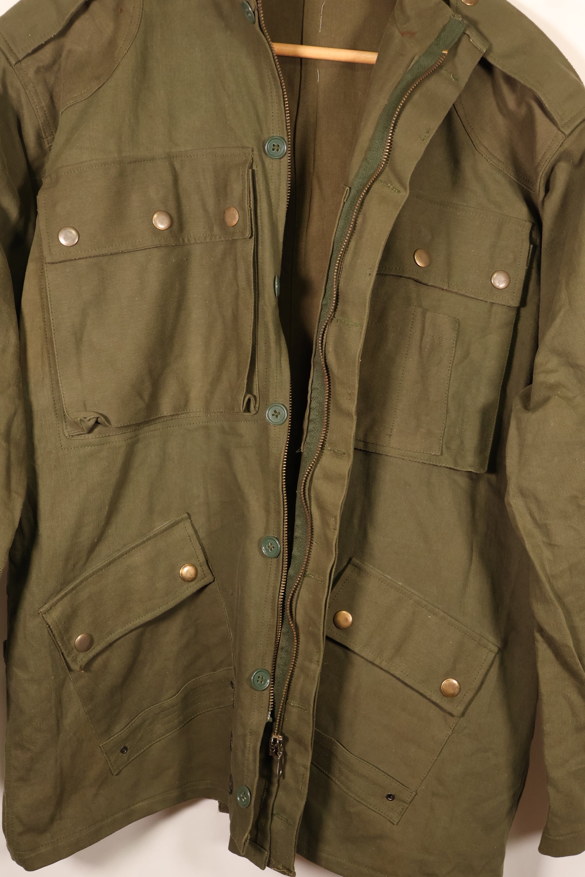 Made with Authentic U.S. Military Fabric—French Army Parachutist Jacket TAP 47/51—Replica Jacket—B