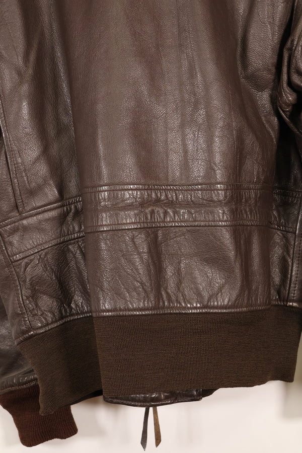 1970 contract size 42 G-1 flight jacket USS AMERICA with patch, used.