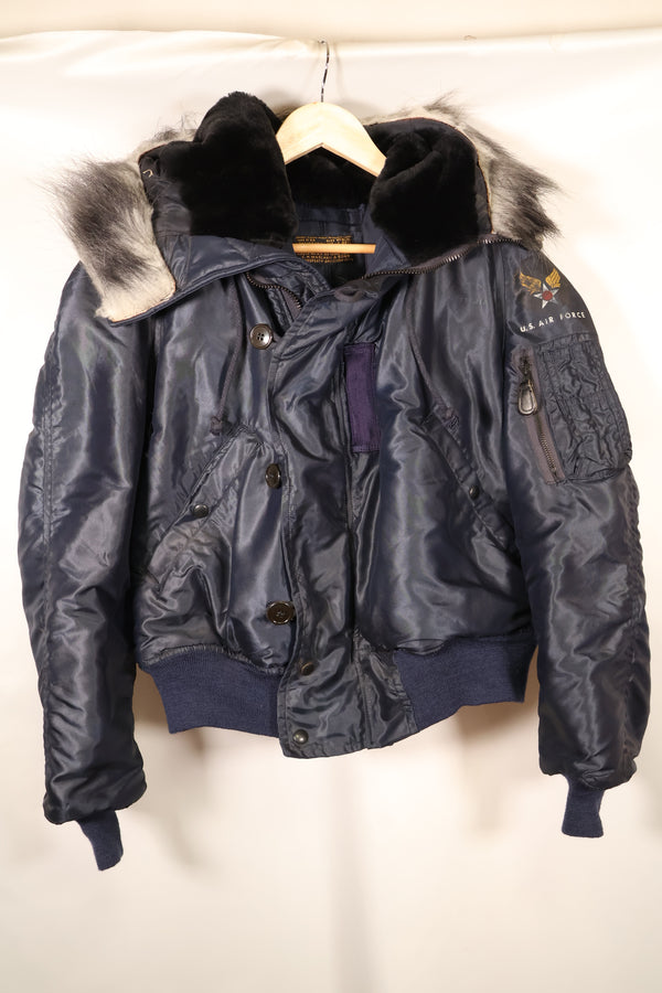 1950s MEDIUM U.S. Air Force (USAF) N2-A Flight Jacket, Heavy-Duty, Good Condition, Used