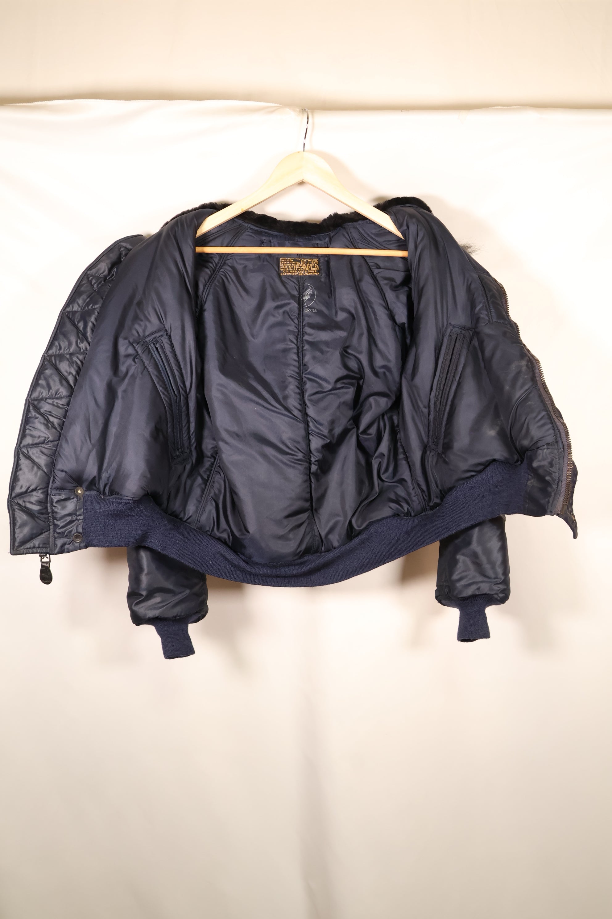 1950s MEDIUM U.S. Air Force (USAF) N2-A Flight Jacket, Heavy-Duty, Good Condition, Used