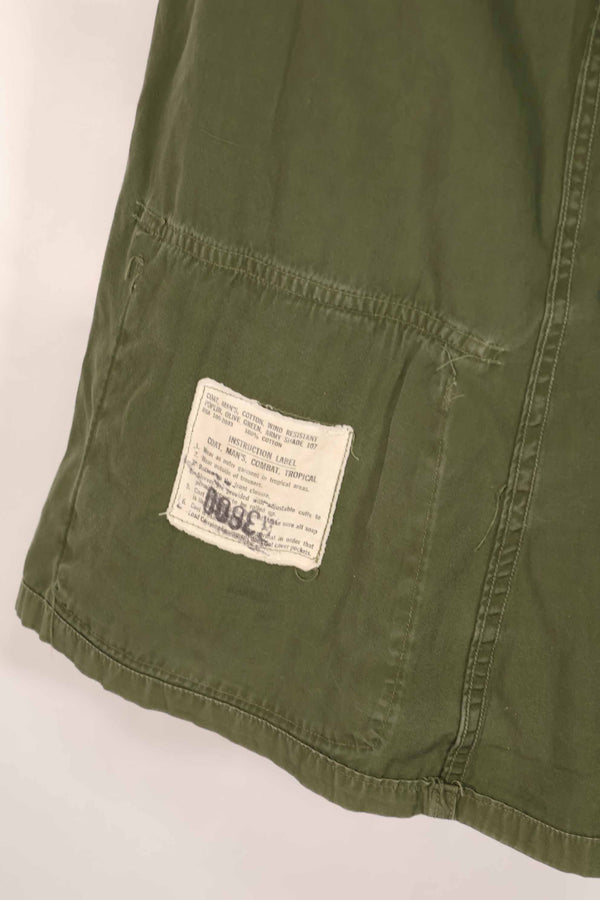 Real 3rd Model Jungle Fatigue Jacket manufactured circa 1966-67 2nd Model eclectic S-L used