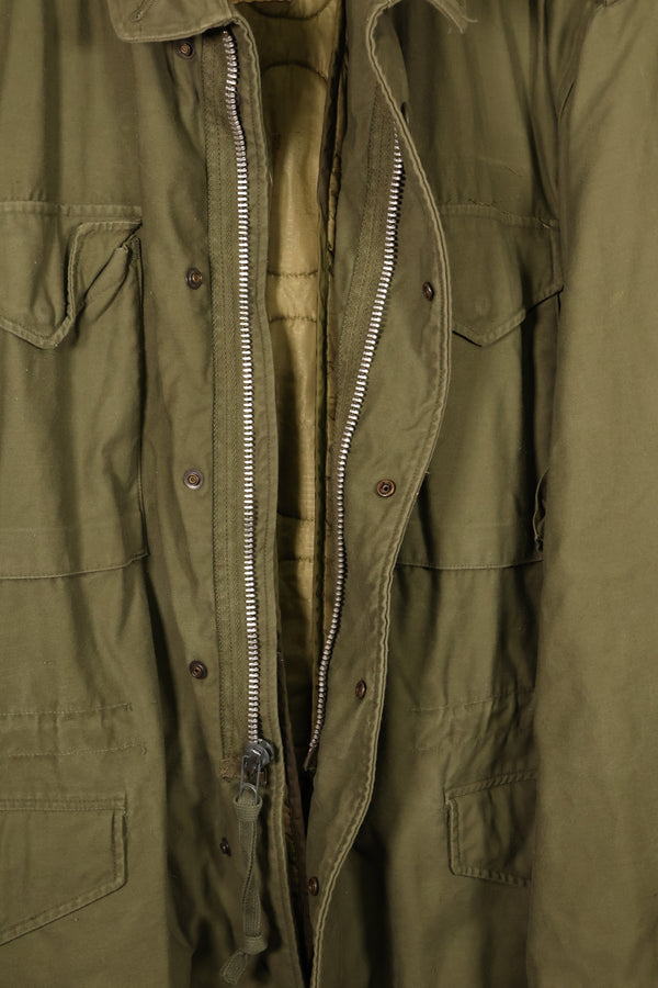 1969 Contract X-L-R M65 Field Jacket, 2nd Model; 1981 Contract, with Liner; Used