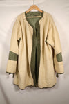 Late 1940's L size US Army M-48 Field Parka with repairs, used movie company costume.