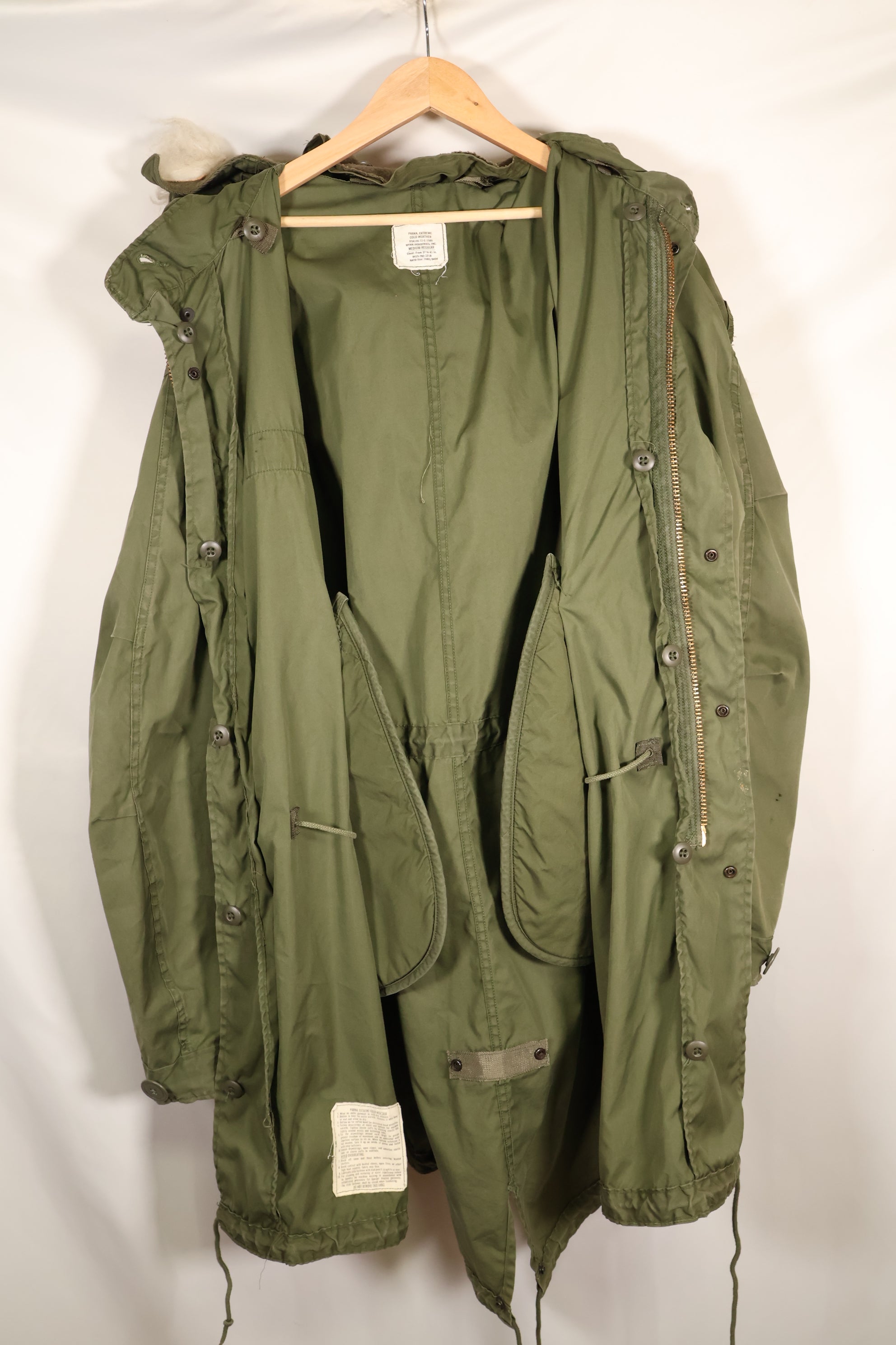 1970s Lot Mix M-R M65 Field Parka Fishtail Brass Zipper Used