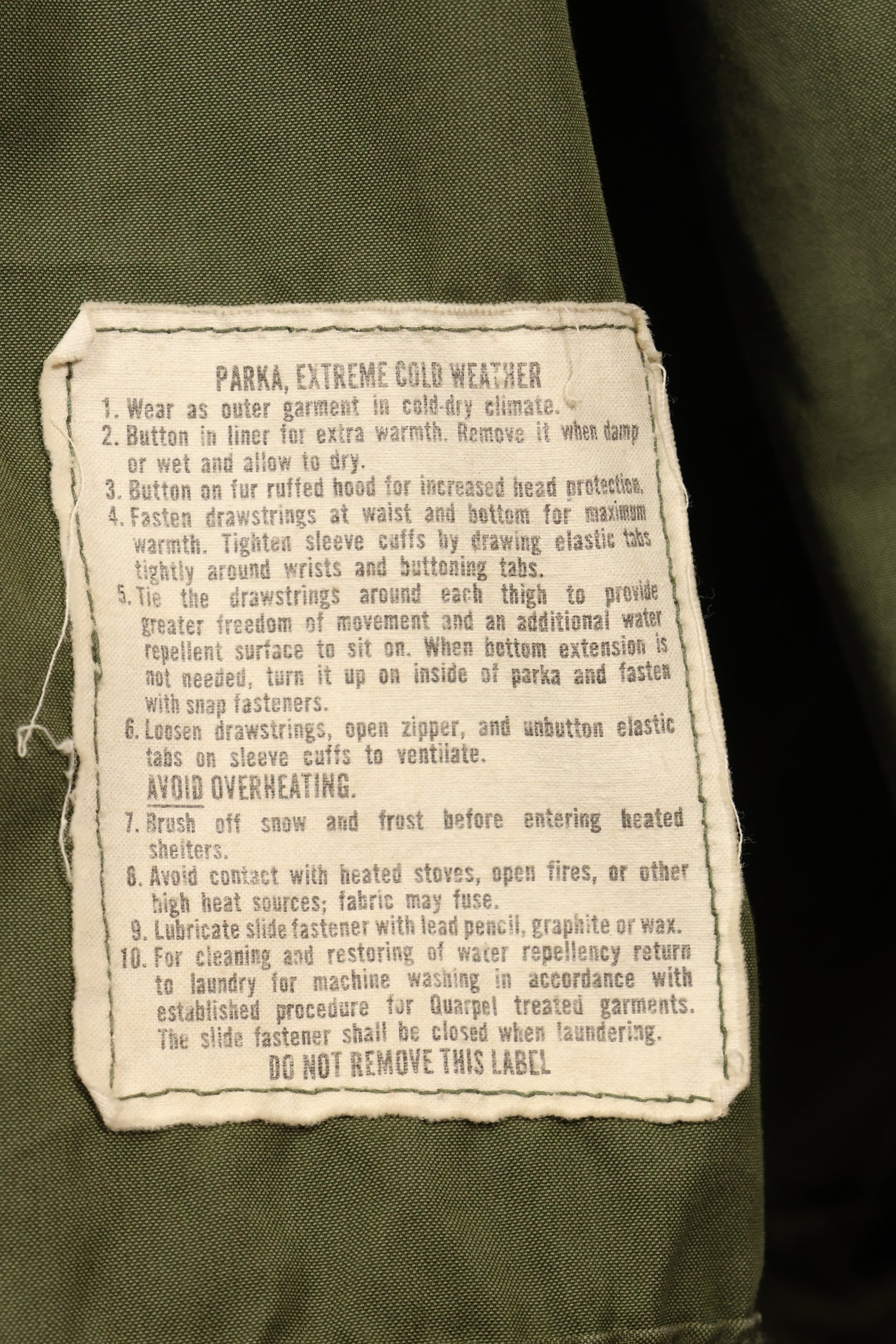 1970s Lot Mix M-R M65 Field Parka Fishtail Brass Zipper Used