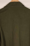 Real early 1960s lot US Army OG-107 utility shirt, used A