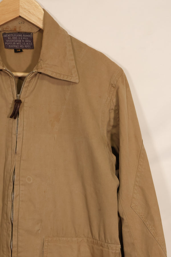 Early 1940s US Navy M421-a summer flight jacket, used.