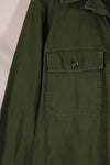 Real 1963 U.S. Army OG-107 utility shirt, no size tag, used, B