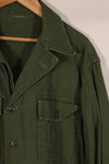 Real 1963 U.S. Army OG-107 utility shirt, no size tag, used, B