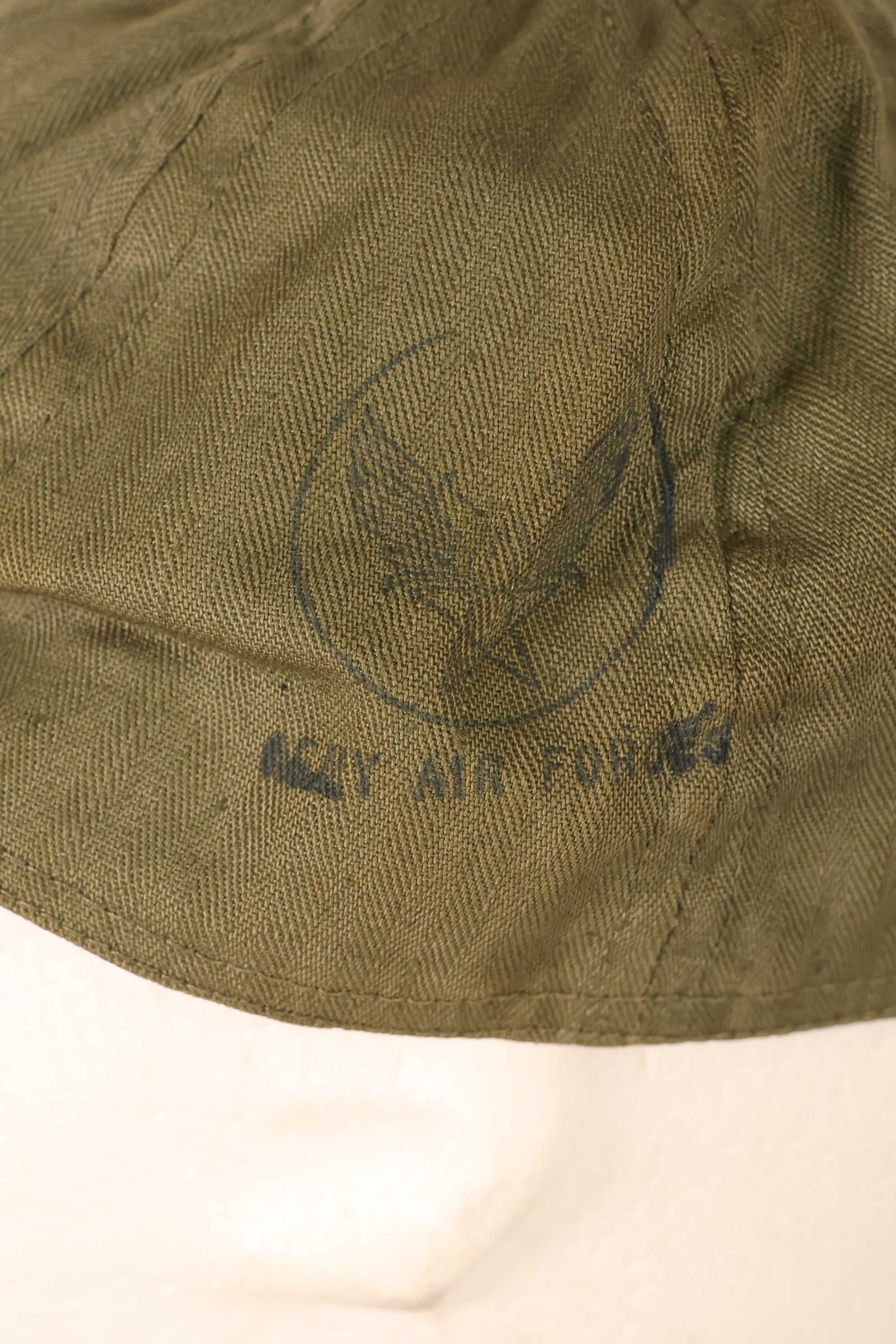 1940年代前半　59程度　アメリカ陸軍航空隊　USAAF　Type A-3　メカニックキャップ　状態良い