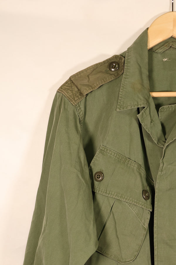 Estimated 1963–64 Contract; Estimated S-S; U.S. Marine Corps; 1st Model Jungle Fatigue Jacket; Repaired; Used