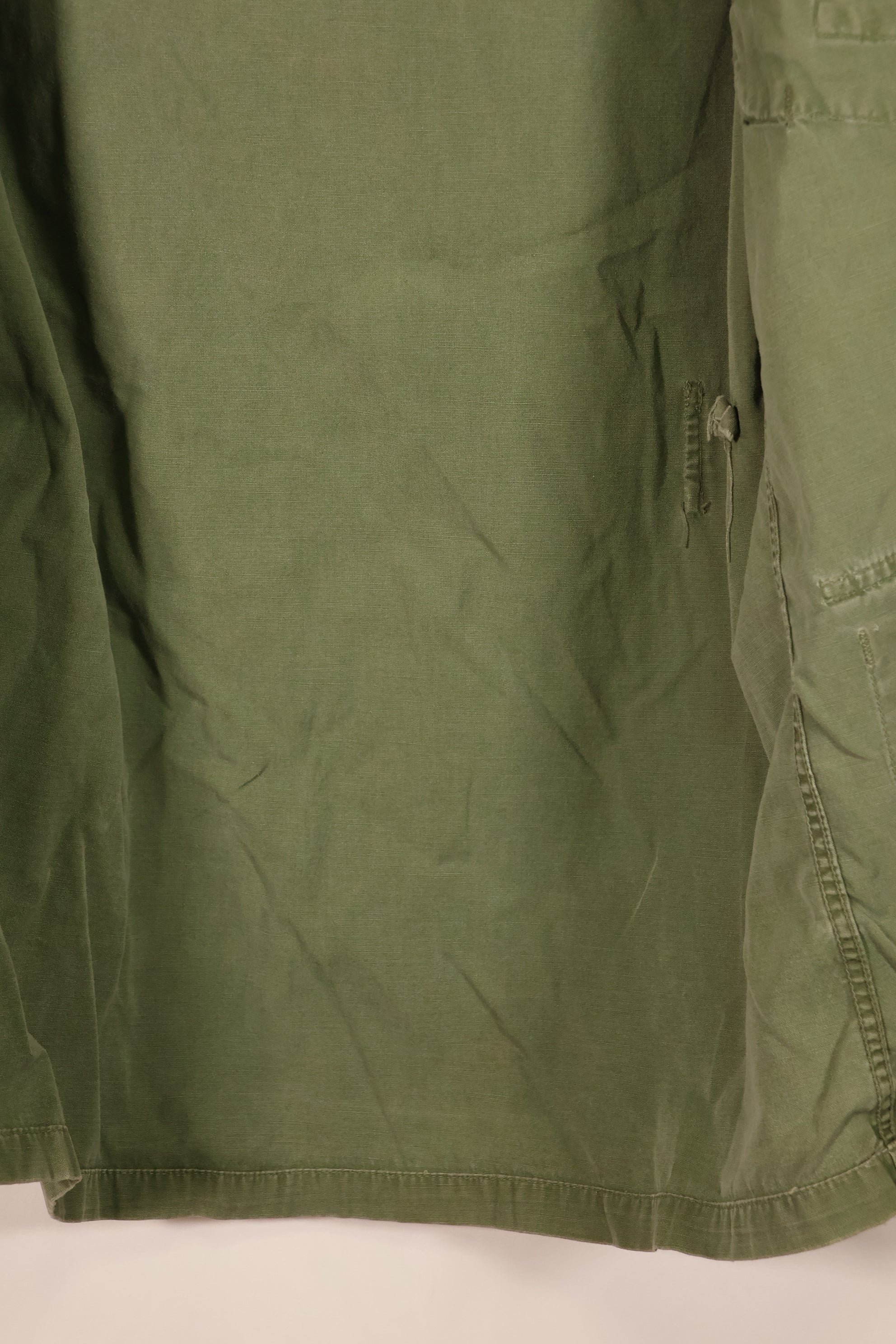 Estimated 1963–64 Contract; Estimated S-S; U.S. Marine Corps; 1st Model Jungle Fatigue Jacket; Repaired; Used