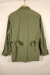Estimated 1963–64 Contract; Estimated S-S; U.S. Marine Corps; 1st Model Jungle Fatigue Jacket; Repaired; Used