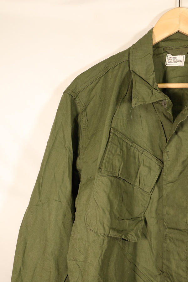 1967 Contract, L-L, Virtually Unused, 3rd Model Jungle Fatigue Jacket, Stains on the Back, Used