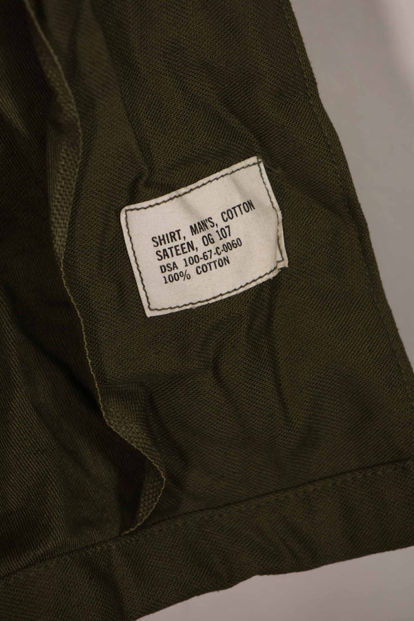 Real 1967 U.S. Army OG-107 utility shirt, almost unused, B