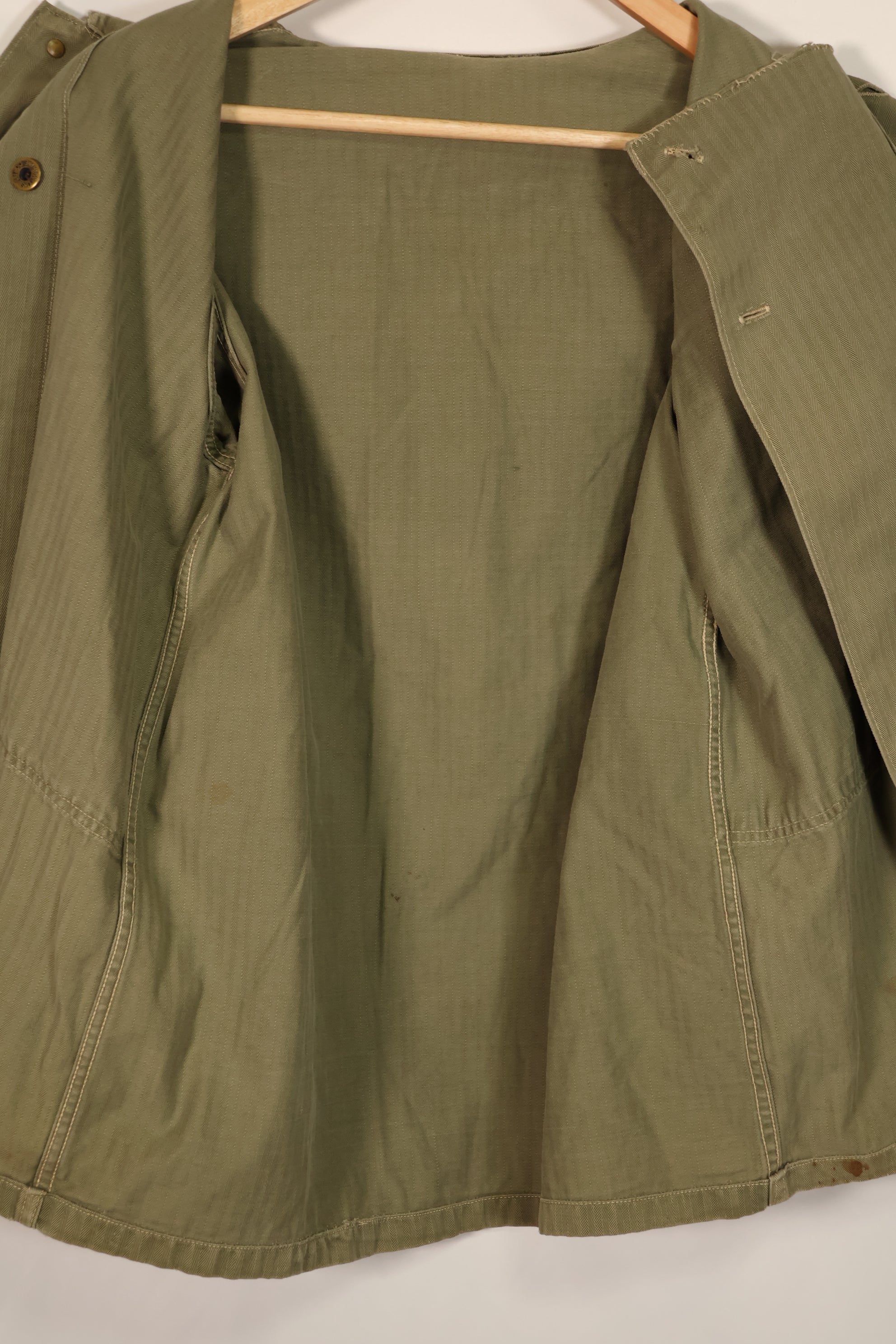 Real U.S. Marine Corps USMC M44 HBT Utility Jacket Used