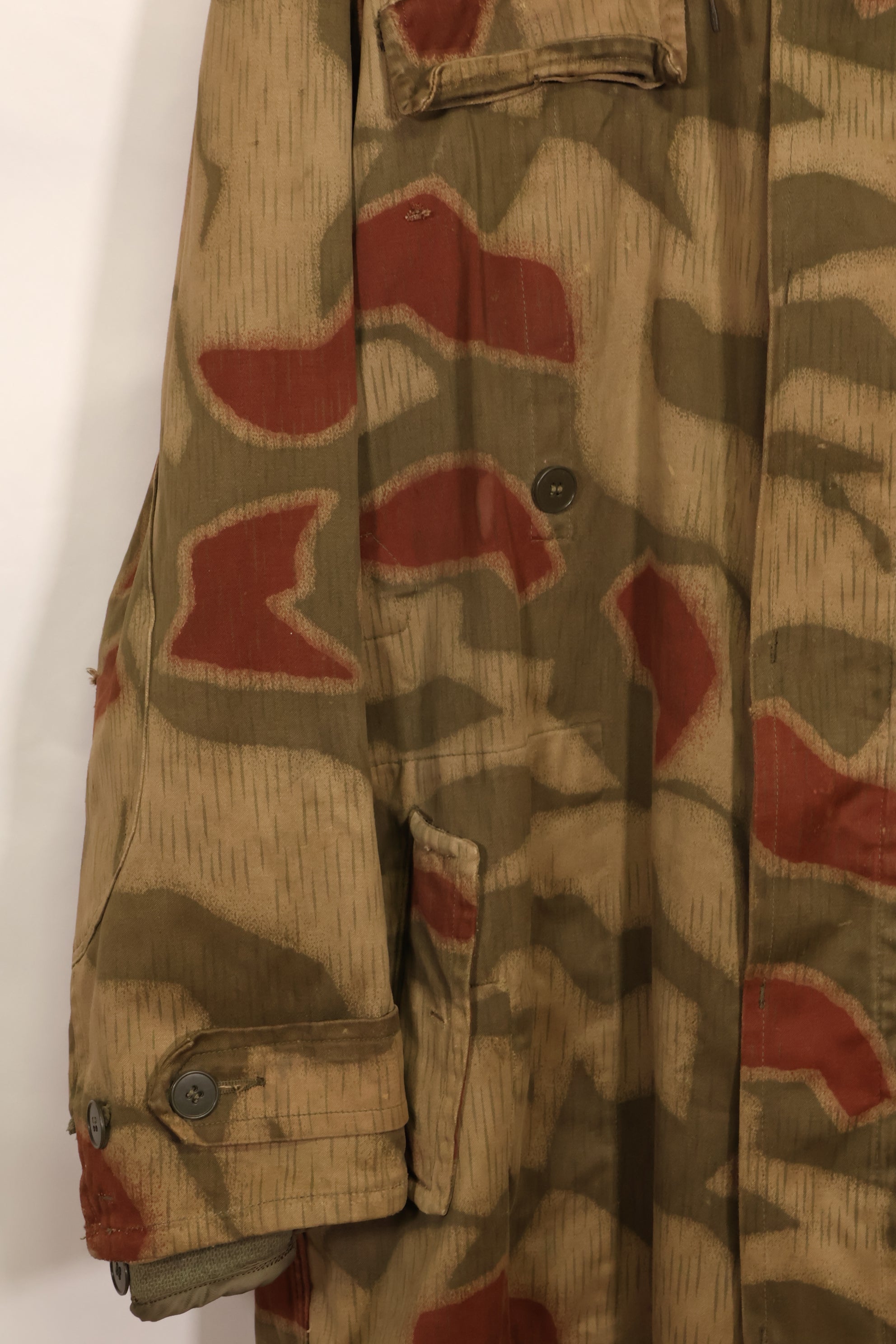1960s-70s West German BGS Tan & Water Camouflage Field Parka with liner, used.