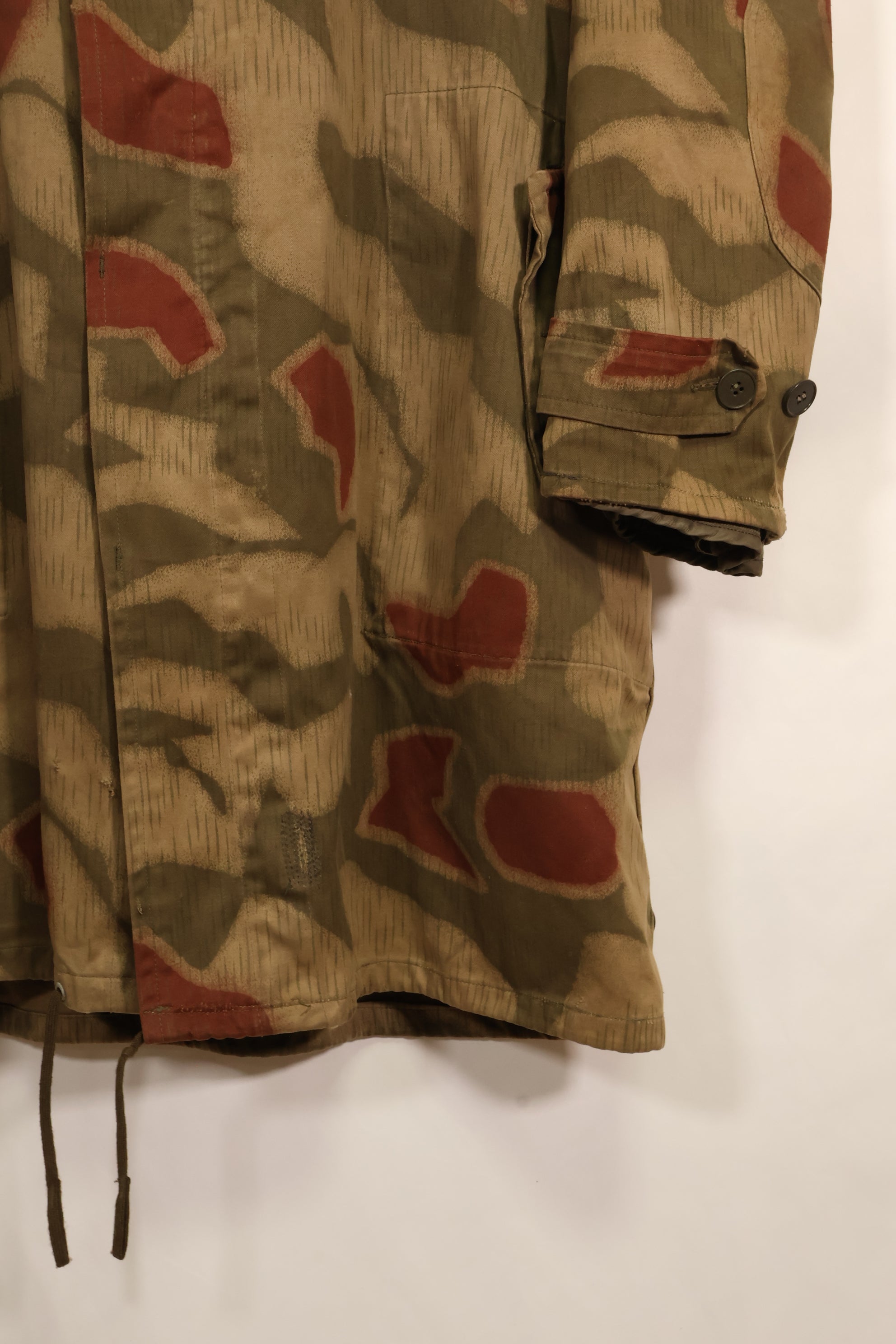 1960s-70s West German BGS Tan & Water Camouflage Field Parka with liner, used.