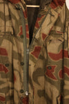 1960s-70s West German BGS Tan &amp; Water Camouflage Field Parka with liner, used.