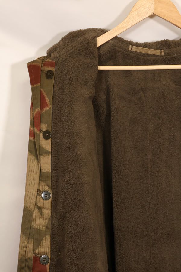 1960s-70s West German BGS Tan &amp; Water Camouflage Field Parka with liner, used.