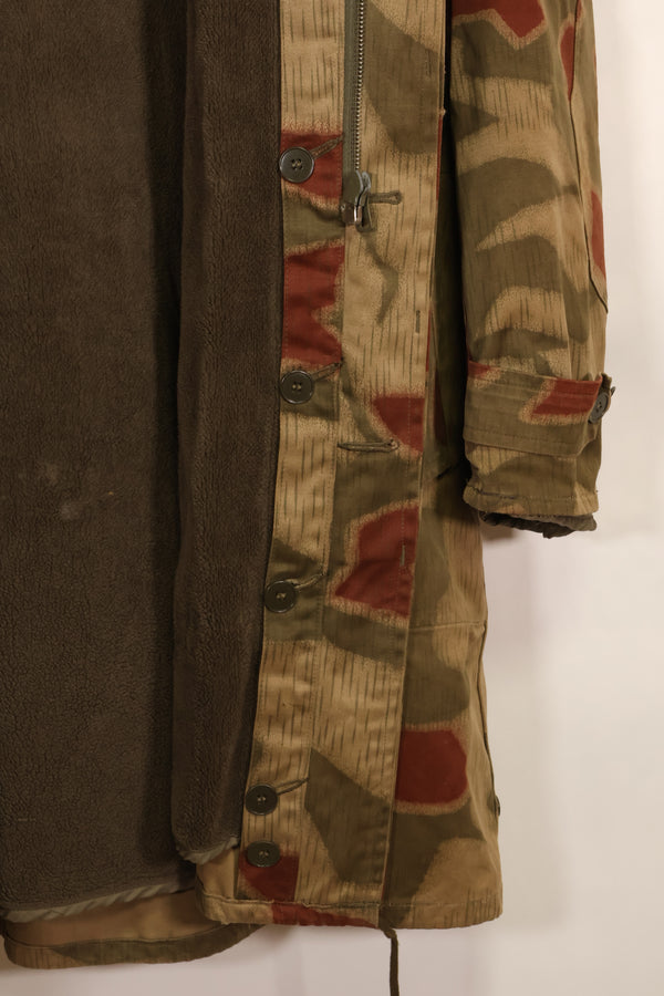 1960s-70s West German BGS Tan &amp; Water Camouflage Field Parka with liner, used.