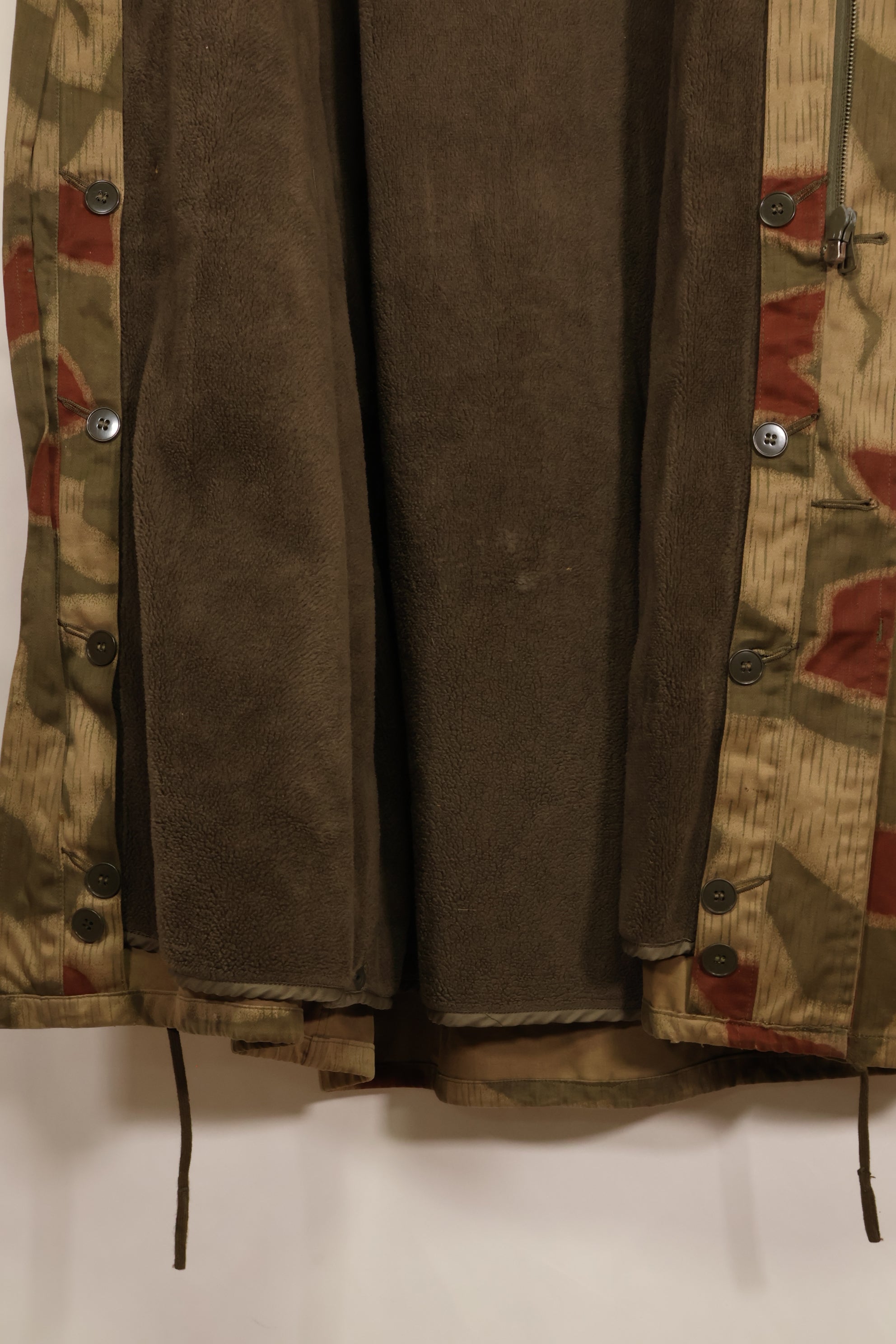 1960s-70s West German BGS Tan & Water Camouflage Field Parka with liner, used.