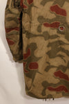 1960s-70s West German BGS Tan &amp; Water Camouflage Field Parka with liner, used.