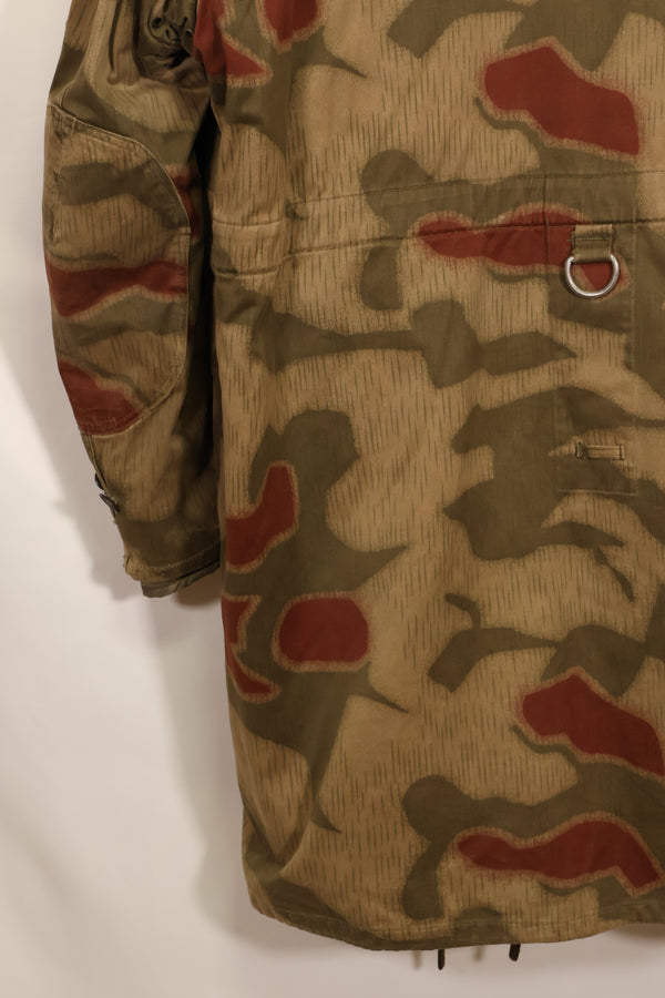 1960s-70s West German BGS Tan &amp; Water Camouflage Field Parka with liner, used.
