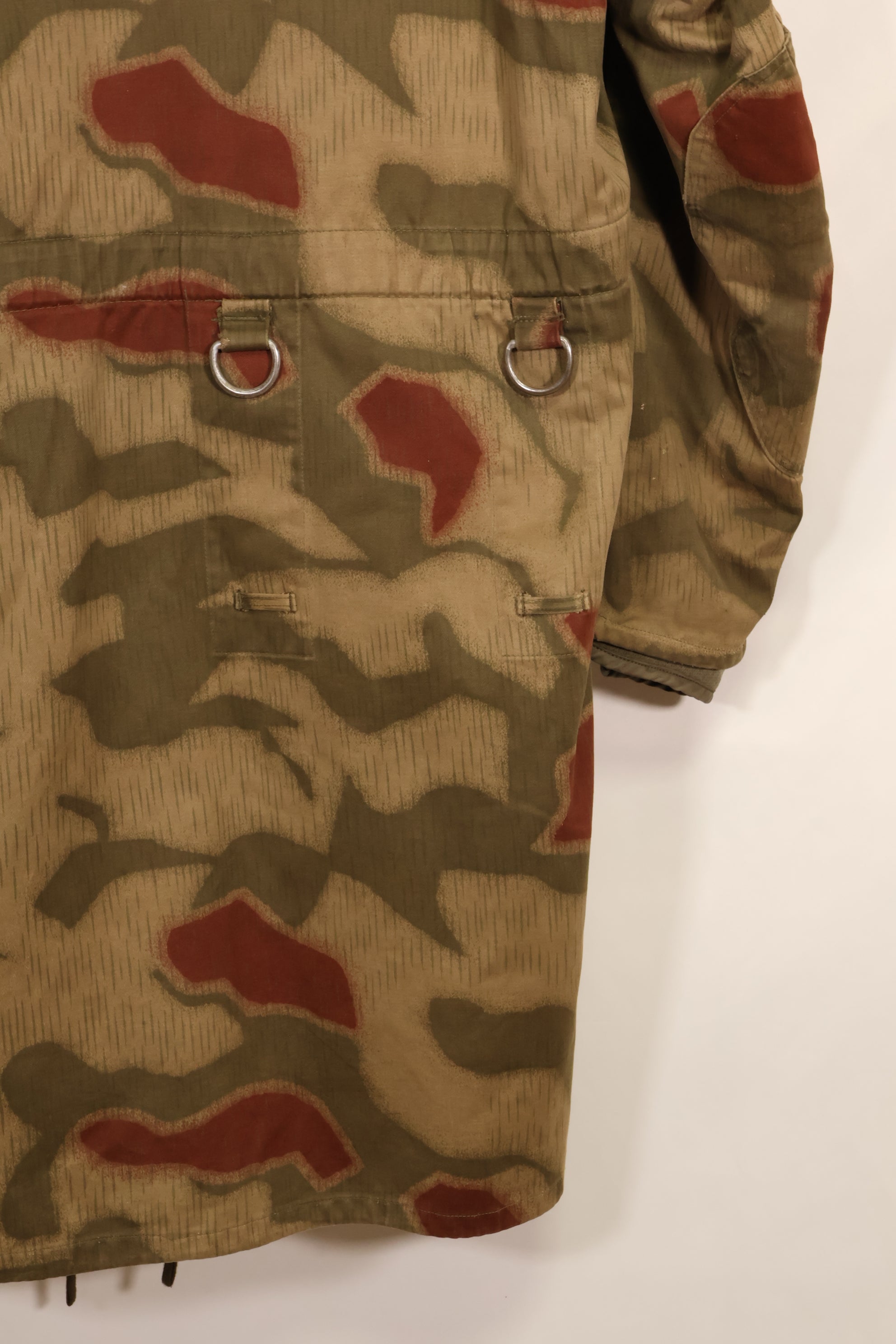 1960s-70s West German BGS Tan & Water Camouflage Field Parka with liner, used.
