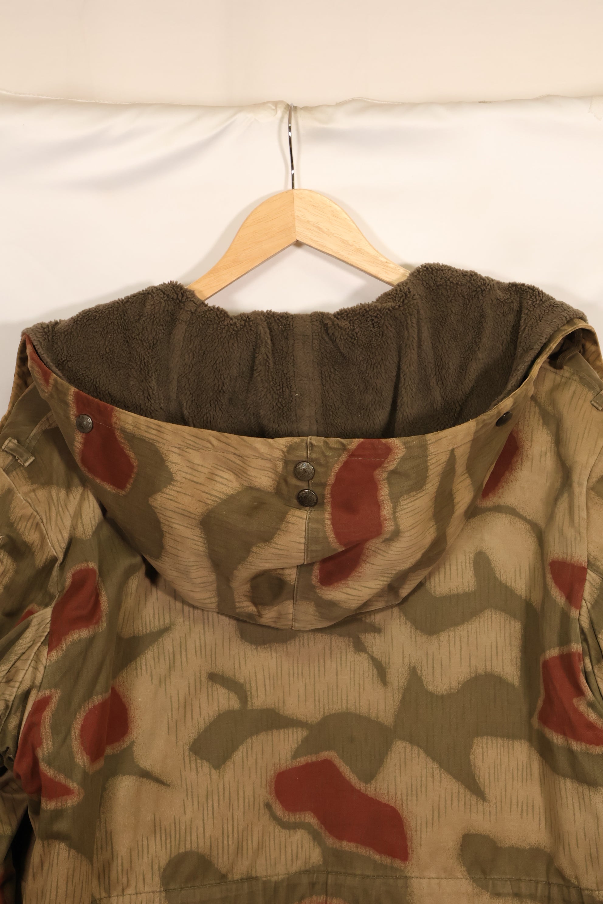 1960s-70s West German BGS Tan & Water Camouflage Field Parka with liner, used.