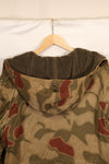 1960s-70s West German BGS Tan &amp; Water Camouflage Field Parka with liner, used.